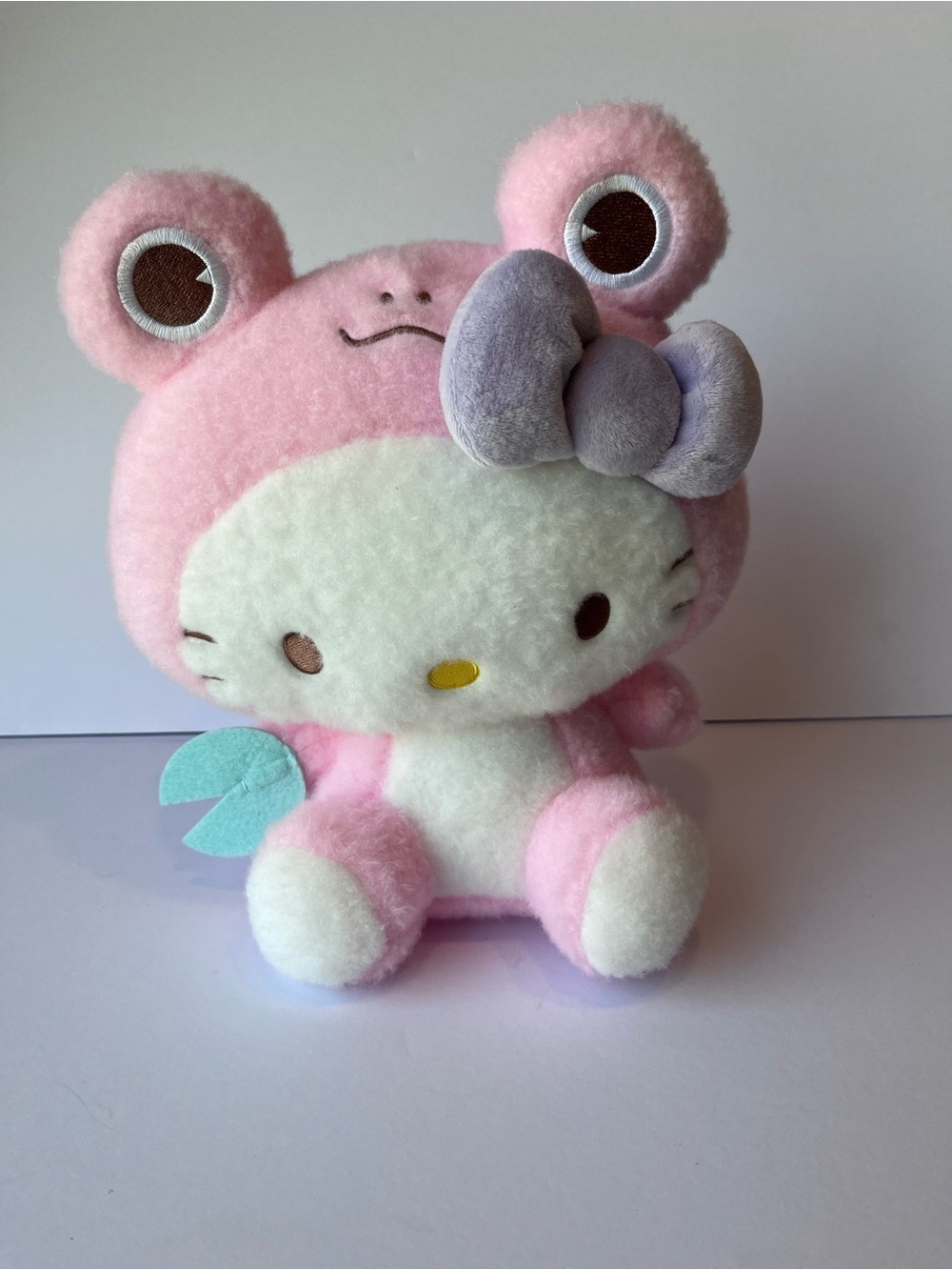 NWT Hello Kitty By Sanrio Pink Frog Costume Plush